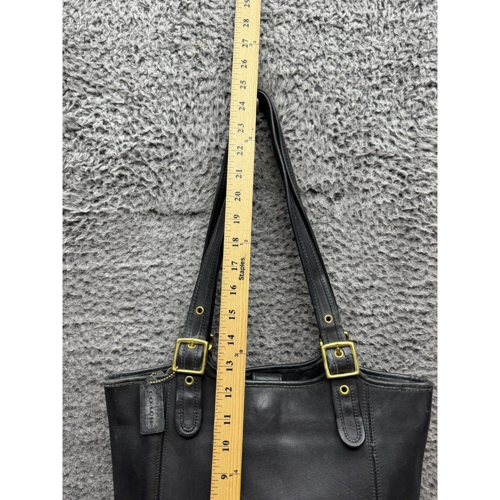 Vintage 90's Women's Coach Legacy Leather Shopper Tote Shoulder Bag Black - Picture 15 of 16